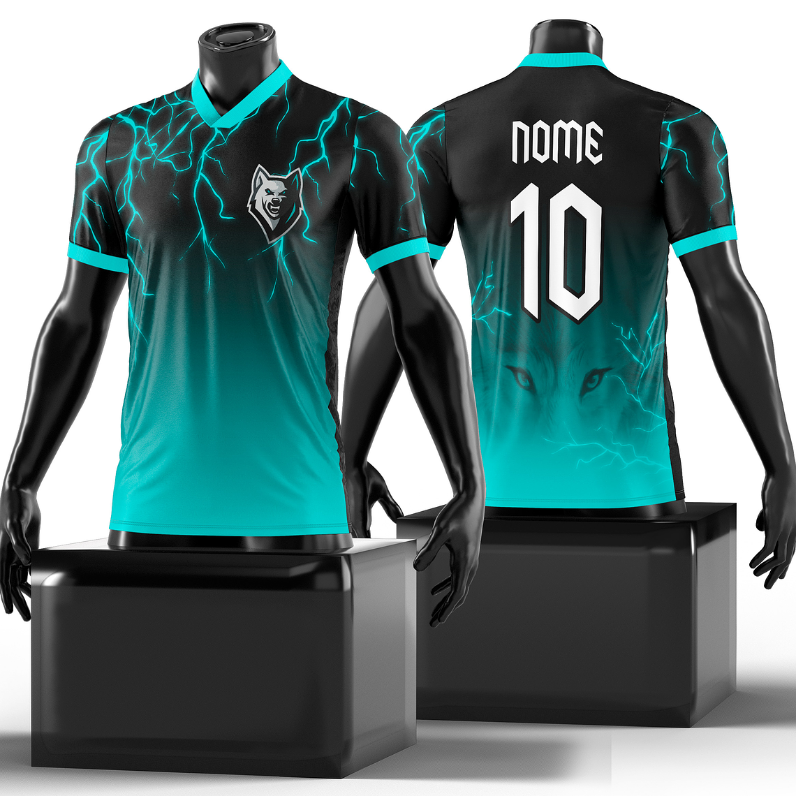 Arte Vetor Camisa InterClasse Alcateia raios Mod-133 1