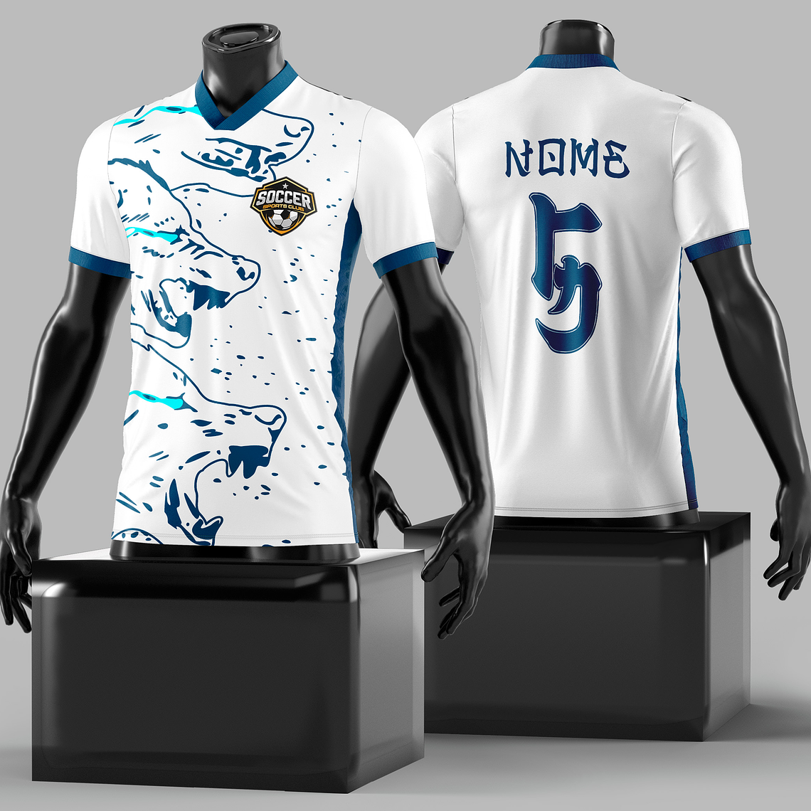 Arte Vetor Camisa InterClasse Lobo Mod-122 1