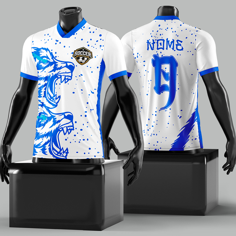 Arte Vetor Camisa InterClasse Lobo Mod-121 1