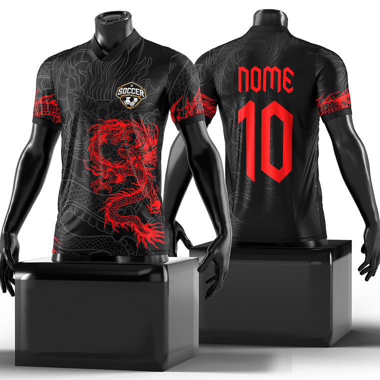 Arte Vetor Camisa InterClasse Dragão Mod-120 1