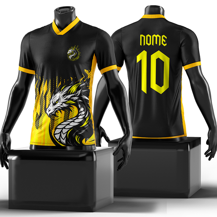 Arte Vetor Camisa InterClasse Dragão Mod-114 1