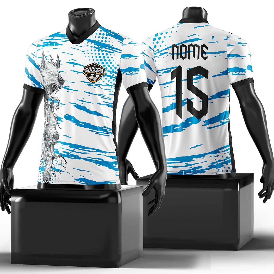 Arte Vetor Camisa InterClasse Lobos Mod-111 1