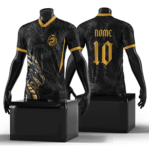 Arte Vetor Camisa InterClasse Dragão dourado Mod-101