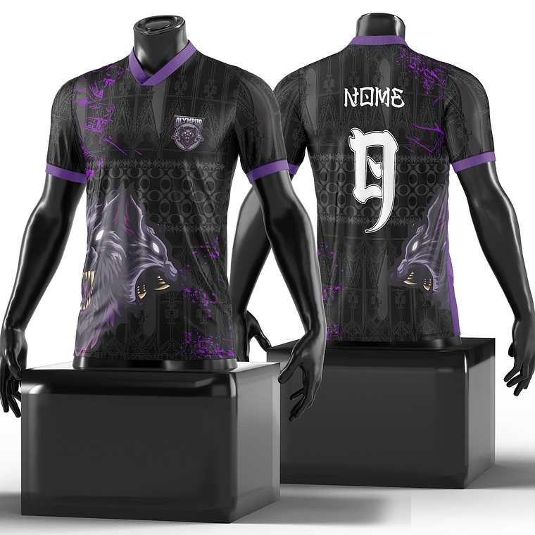 Arte Vetor Camisa InterClasse lobos Mod-90 1