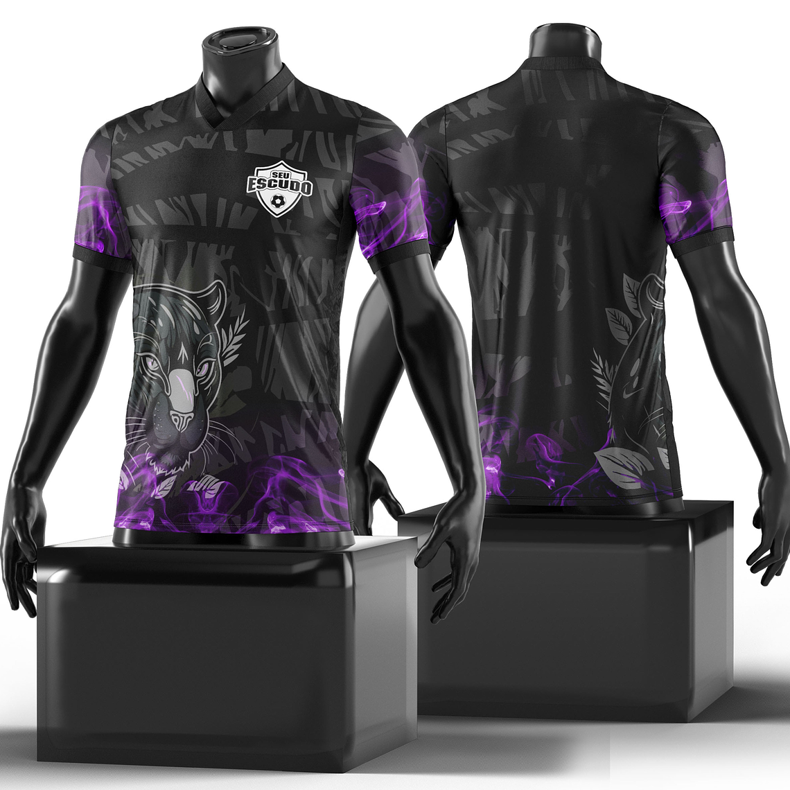 Arte Vetor Camisa Pantera Negra Interclasse Mod-3 1