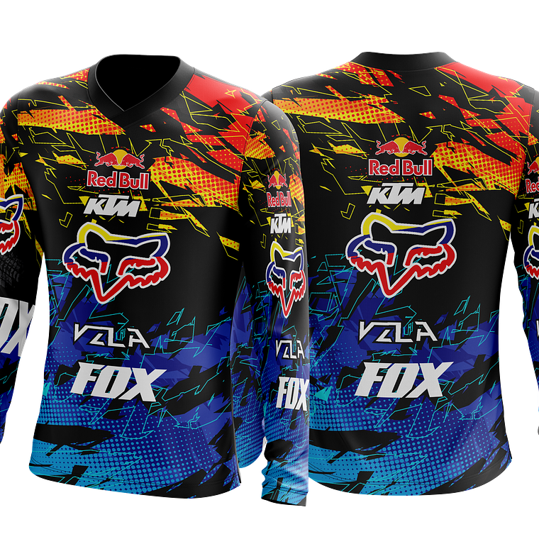 Arte vetor de camisa de Motocross Mod-7 1