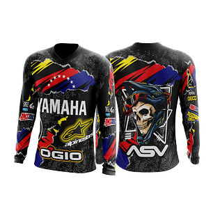 Arte vetor de camisa de Motocross Mod-6