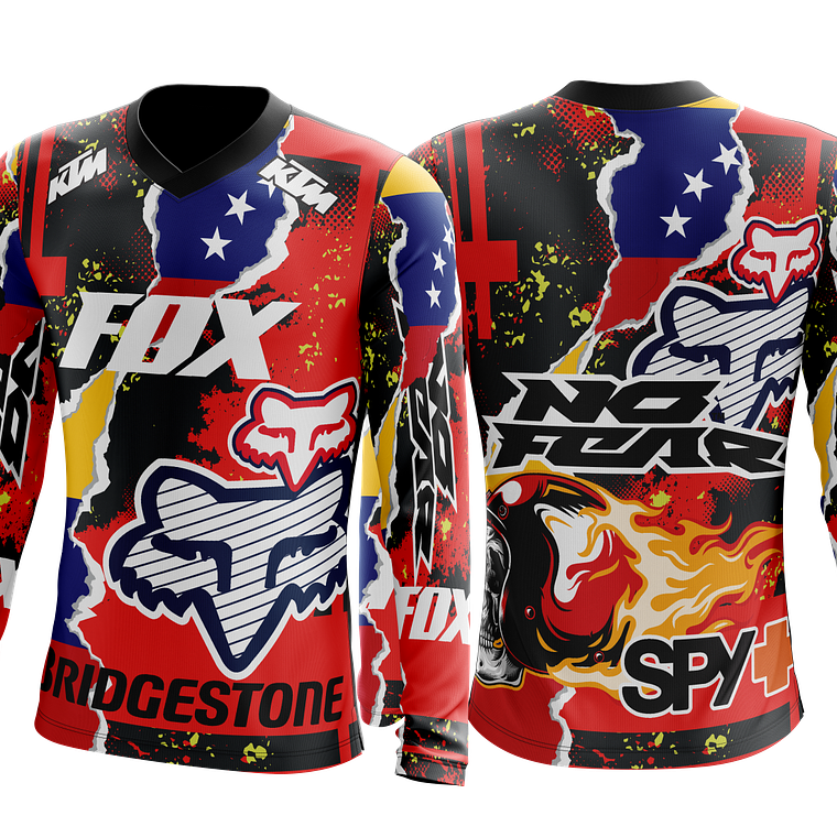 Arte vetor camisa de Motocross Mod-8 1