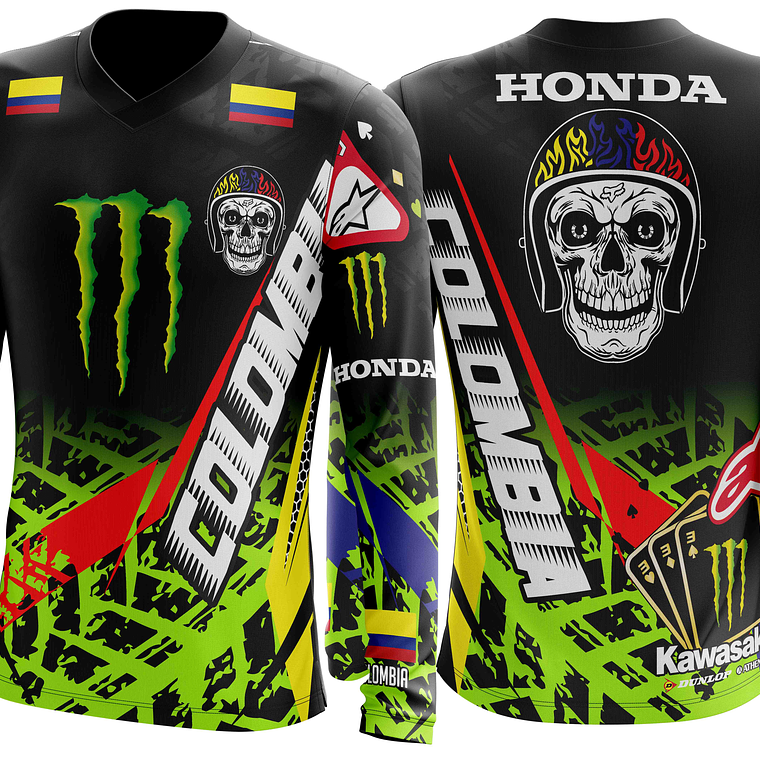 Arte vetor camisa Motocross Trilha Mod-0005 1