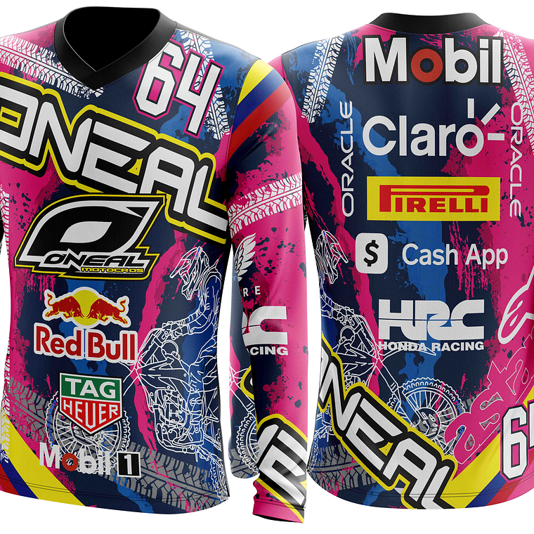 Arte vetor de camisa de Motocross Trilha Mod-0004 1