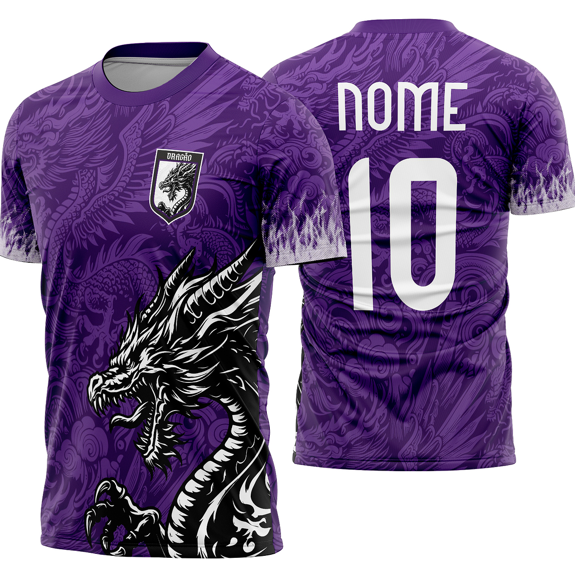Arte Vetor Camisa Interclasse Dragão Mod-858 1
