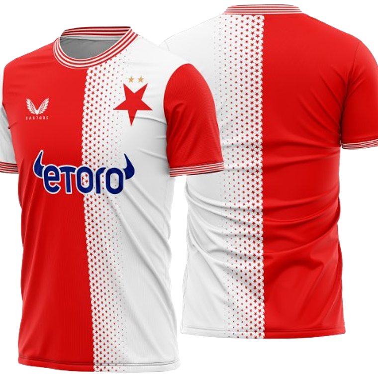 Arte Vetor Camisa Slavia Praha Local 2025-2026 1