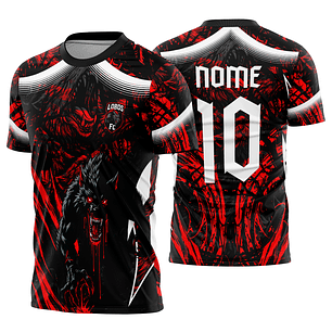 Arte Vetor Camisa Interclasse lobo Mod-861