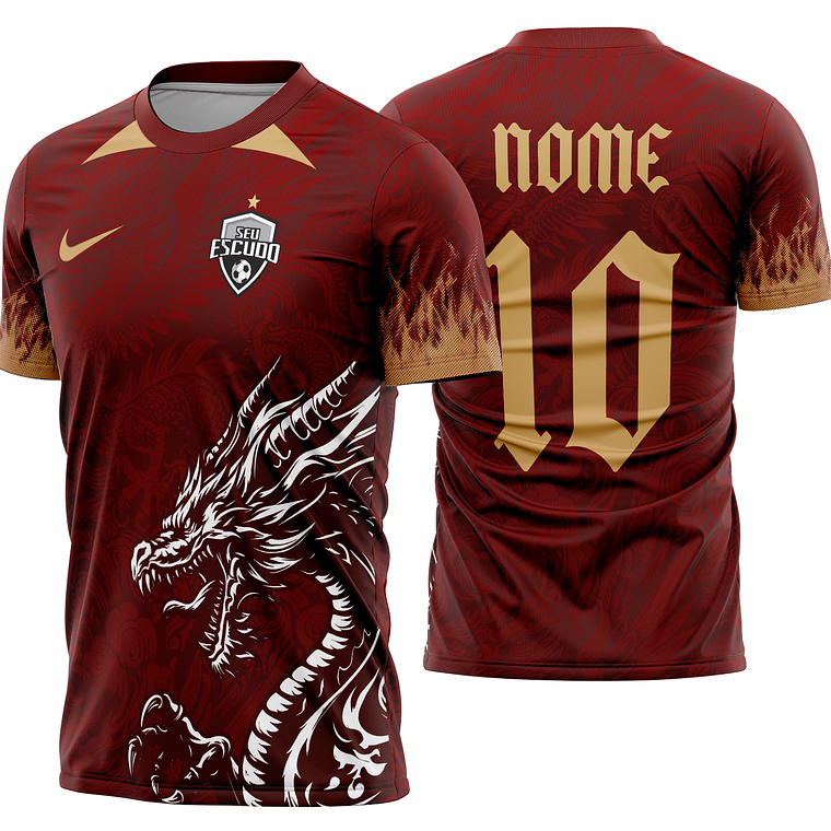 Arte Vetor Camisa Interclasse dragão Mod-864 1