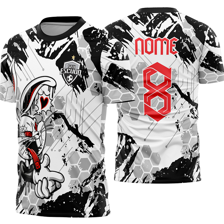 Arte vetor camisa Interclasse coelho Mod-870 1