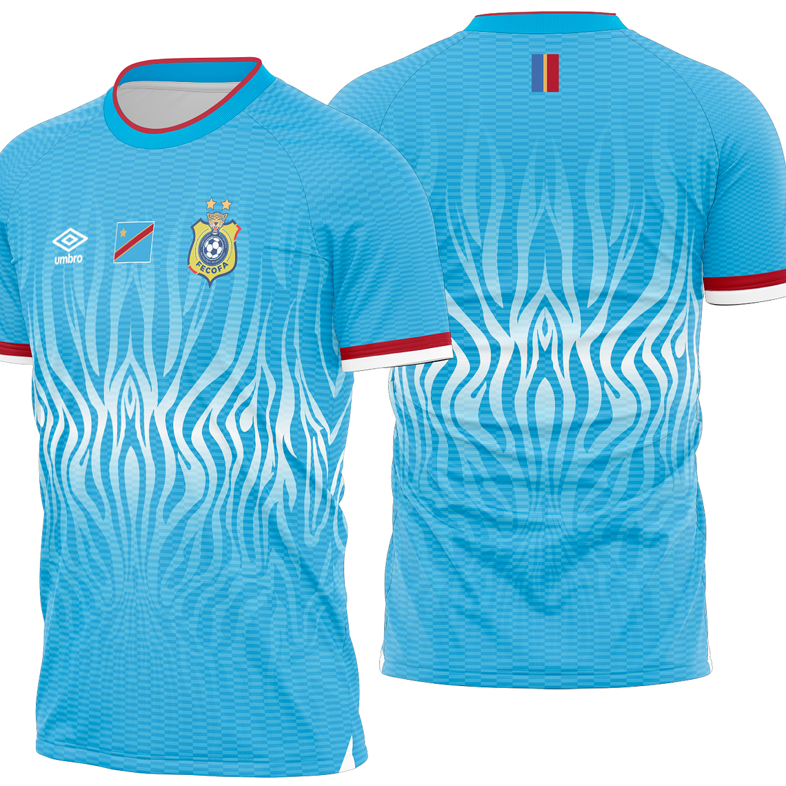 Arte vetor camisa RD Congo Local 2025-2026 1