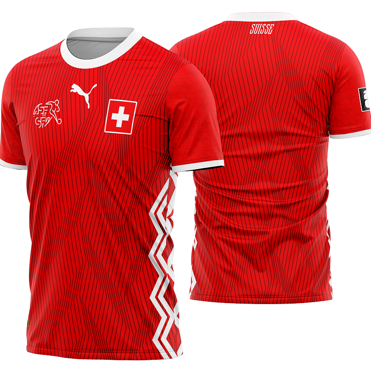 Arte Vetor Camisa Suiça Concept 2026 1