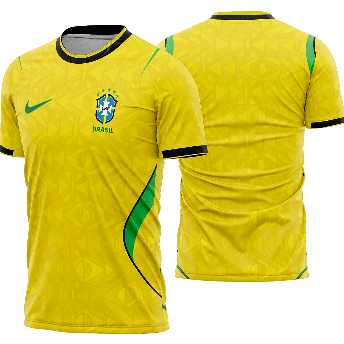 Arte Vetor Camisa Brasil Home Kit 2026 1