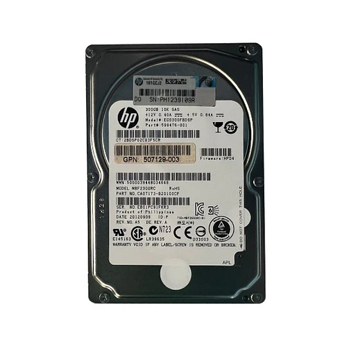 HP 300GB 10K SAS P/N: 599476-001 1