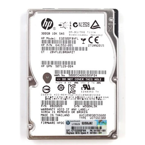 HP 300GB 10K SAS P/N 641552-001 1