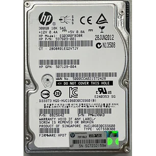 HP 300GB 10K SAS P/N 597609-001
