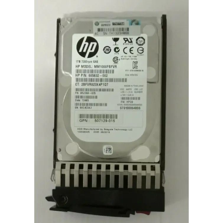 HP 1TB 7.2K SAS P/N: 605832-002 1