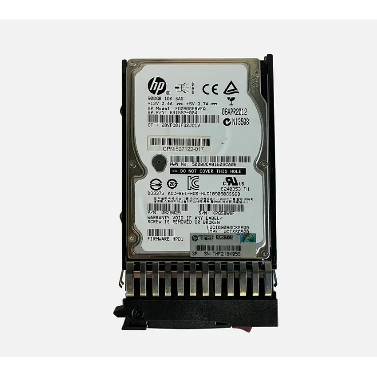 HP 900GB 10K SAS P/N 641552-004 1
