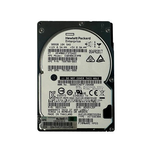 HP 900GB 10K SAS P/N 768788-003 1