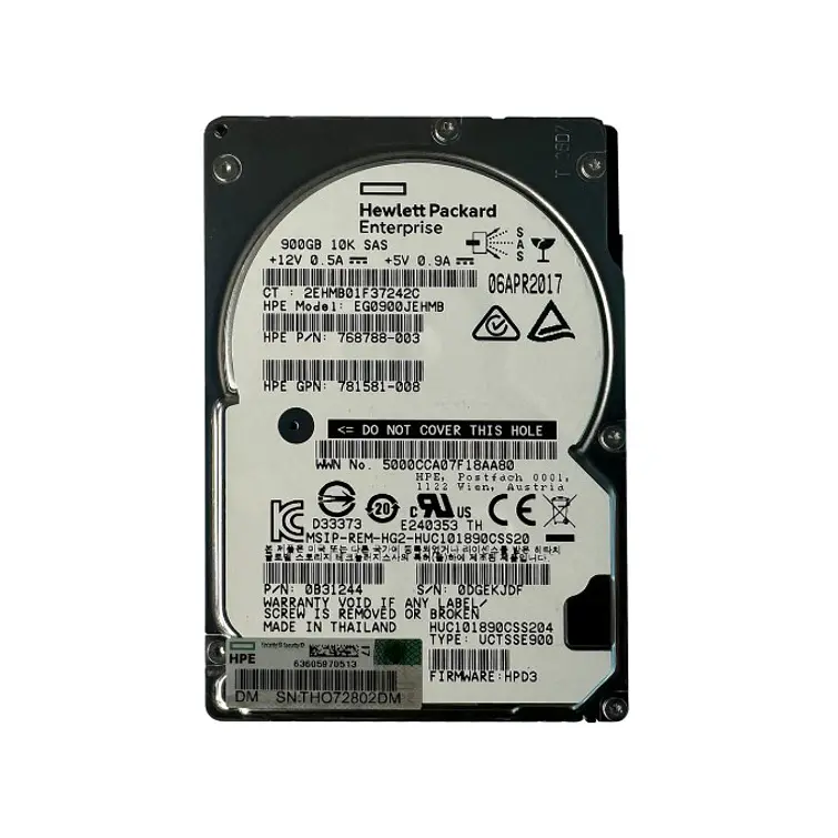 HP 900GB 10K SAS P/N 768788-003 1