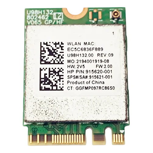 Tarjeta Wifi Wifi Realtek Rtl8821ce Ngff 802.11ac 1
