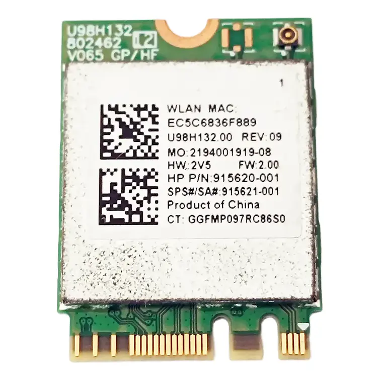 Tarjeta Wifi Wifi Realtek Rtl8821ce Ngff 802.11ac 1