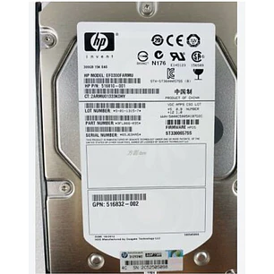 HP 300GB SAS 15k - P/N: 516810-001 - 3,5