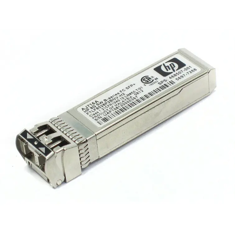 HPE AJ716A 8Gb Shortwave B-Series FC 1-Pack SFP + Transceiver Module 1