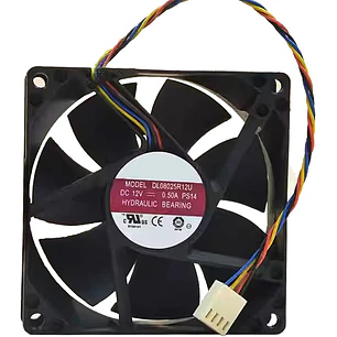 Ventilador para PC 12V DC, 80x80x25mm