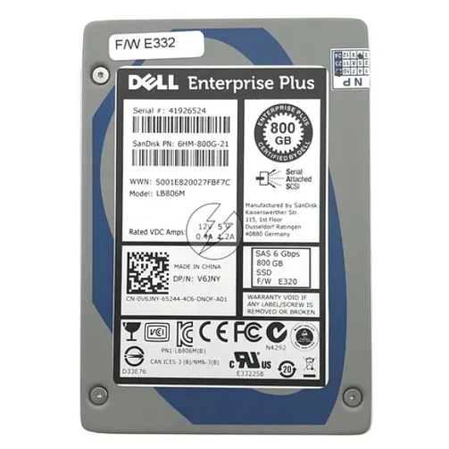Dell 800GB SAS SSD 6Gbps 2,5