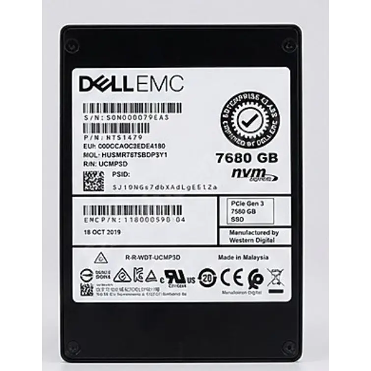 Dell EMC 7680 PCIe SSD 2,5