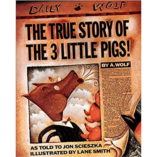 The True Story Of The 3 Little Pigs Paperback
