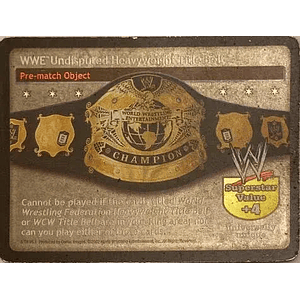 WWE Undisputed Heavyweight Title Belt