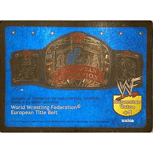 World Wrestling Federation European Title Belt - ESPAÑOL