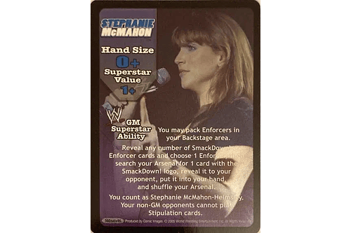 SmackDown! GM Stephanie McMahon Superstar Card - SS3