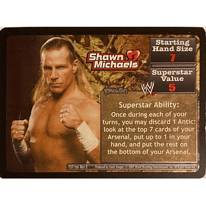 Revolution Shawn Michaels Superstar Card