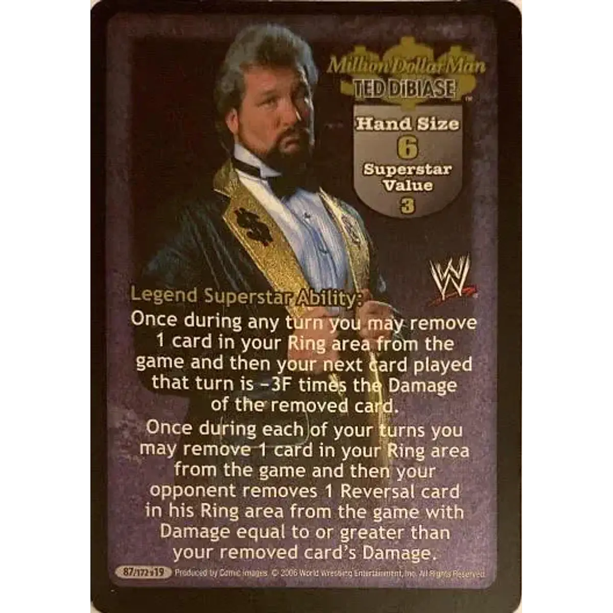 The Million Dollar Man” Ted DiBiase Superstar Card | Ready 2 Fight