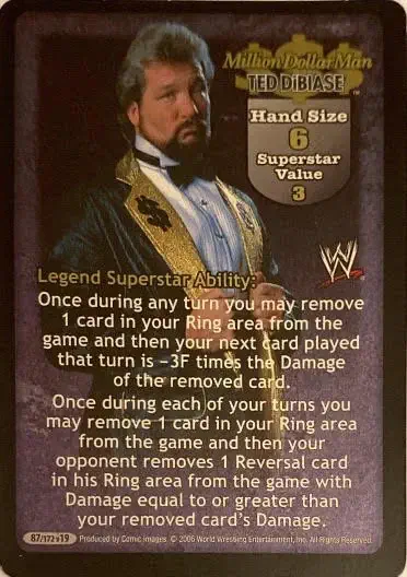 The Million Dollar Man” Ted DiBiase Superstar Card | Ready 2 Fight