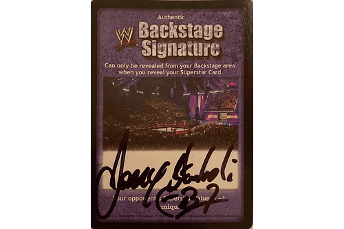 WWE Backstage Signature - Johnny Stamboli