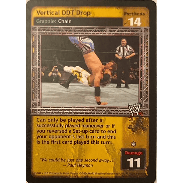 Vertical DDT Drop