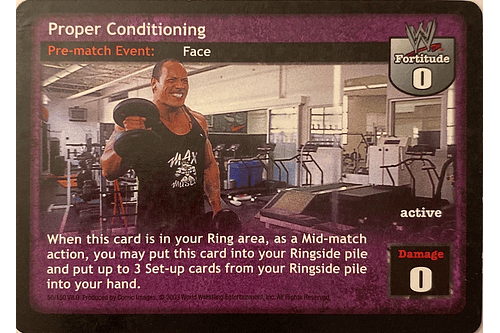 Proper Conditioning