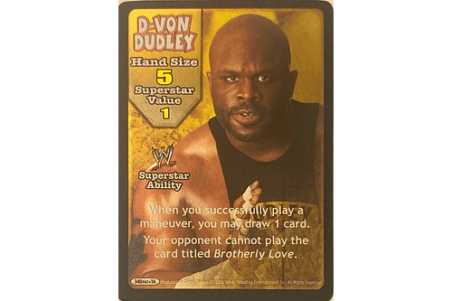 D-Von Dudley Superstar Card - SS3