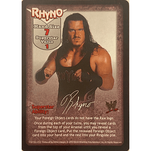 Rhyno Superstar Card