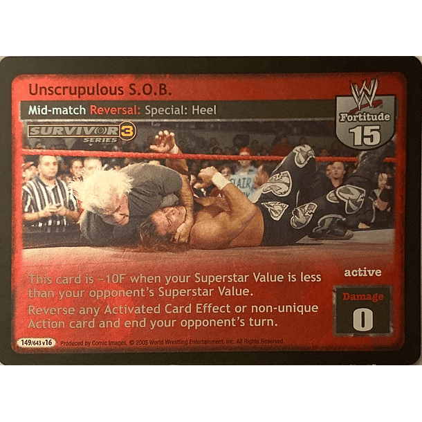 Unscrupulous S.O.B. (FOIL) - SS3