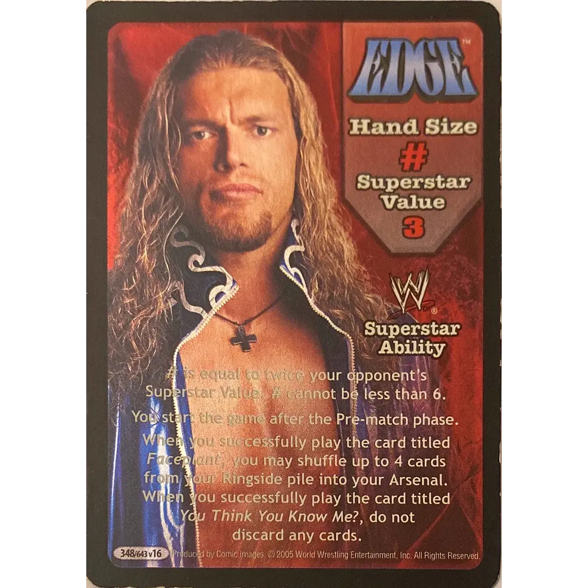 Edge Superstar Card - SS3 | Ready 2 Fight